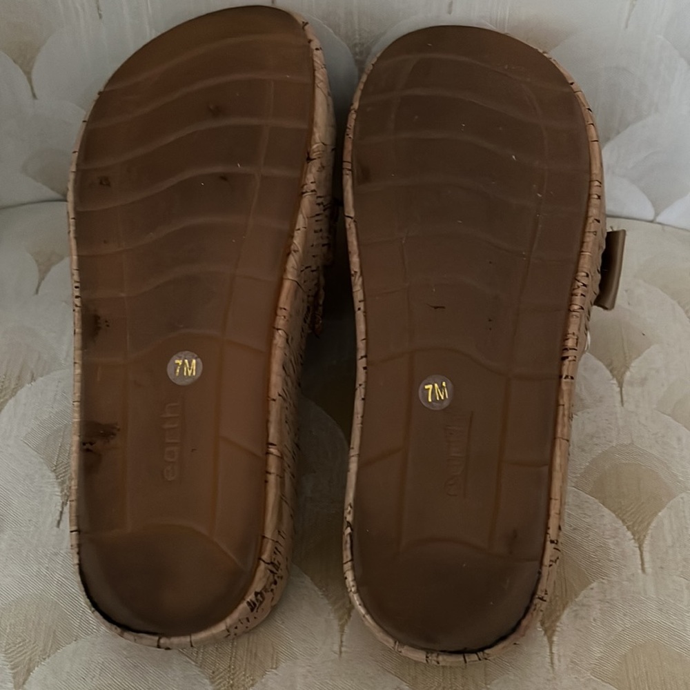 Only Worn Once! Cork And Raffia Slides - image 7